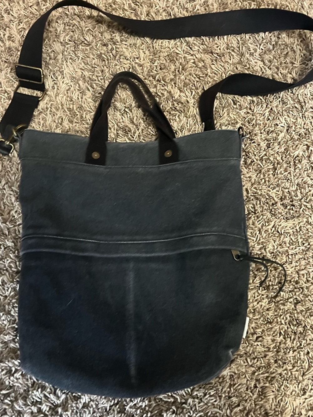 Feed Canvas Crossbody Tote with Dual Handles